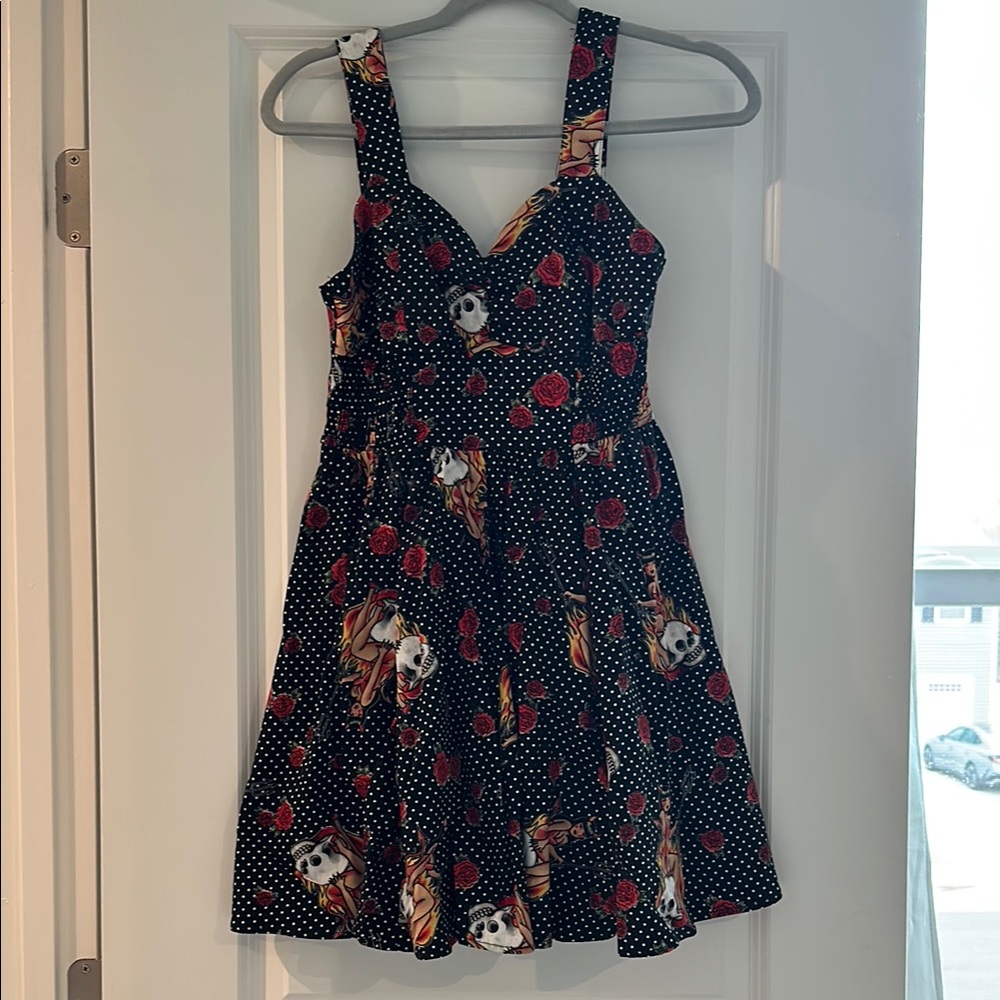Black and Red Polka Dot Women’s Dress